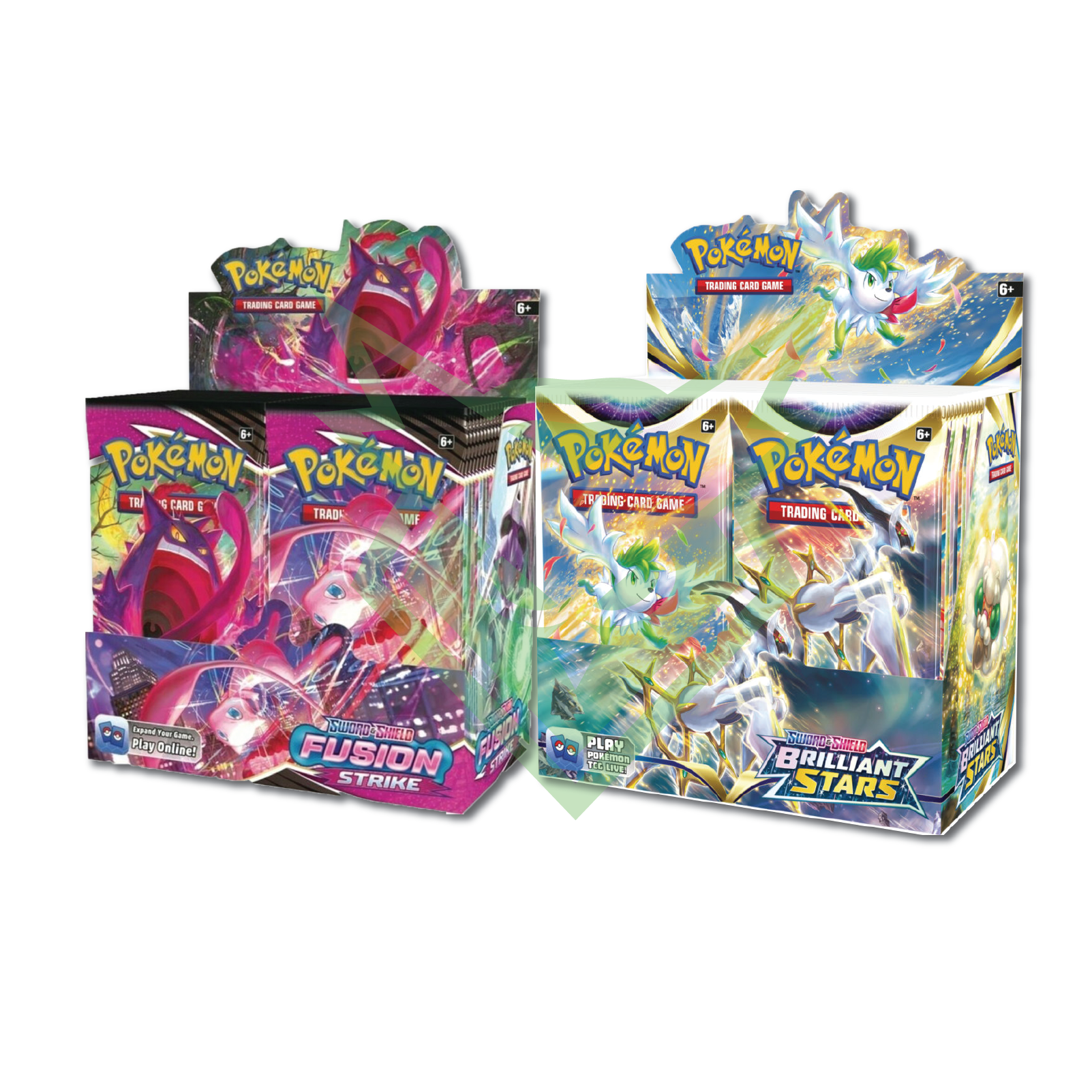 Pokemon Double Booster Box Bundle - Brilliant Stars Booster Box & Fusion Strike Booster Box